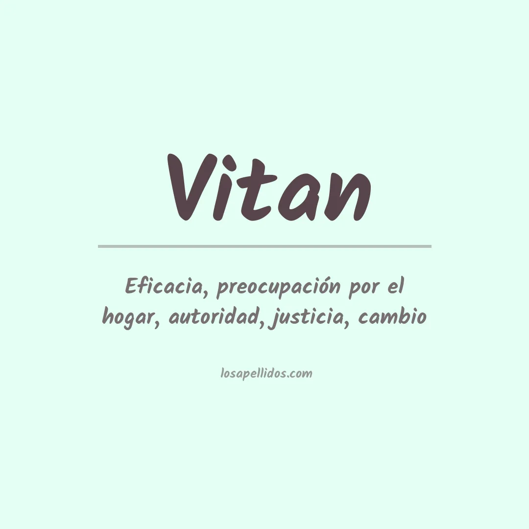 Apellido Vitan