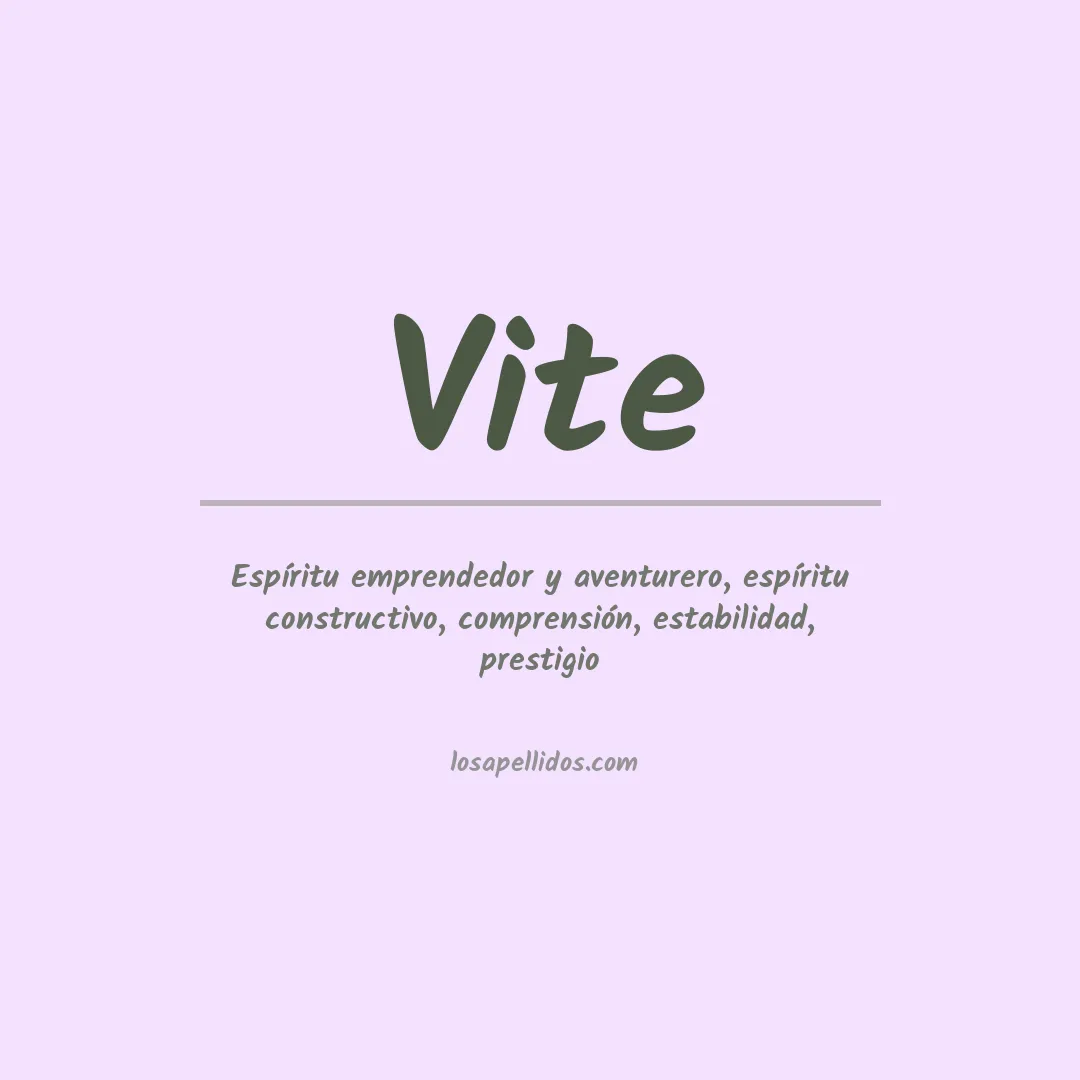 Apellido Vite