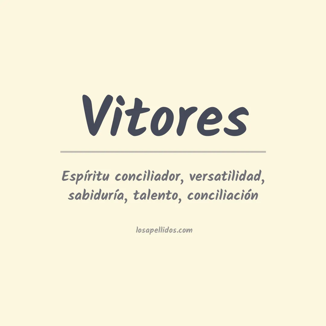 Apellido Vitores