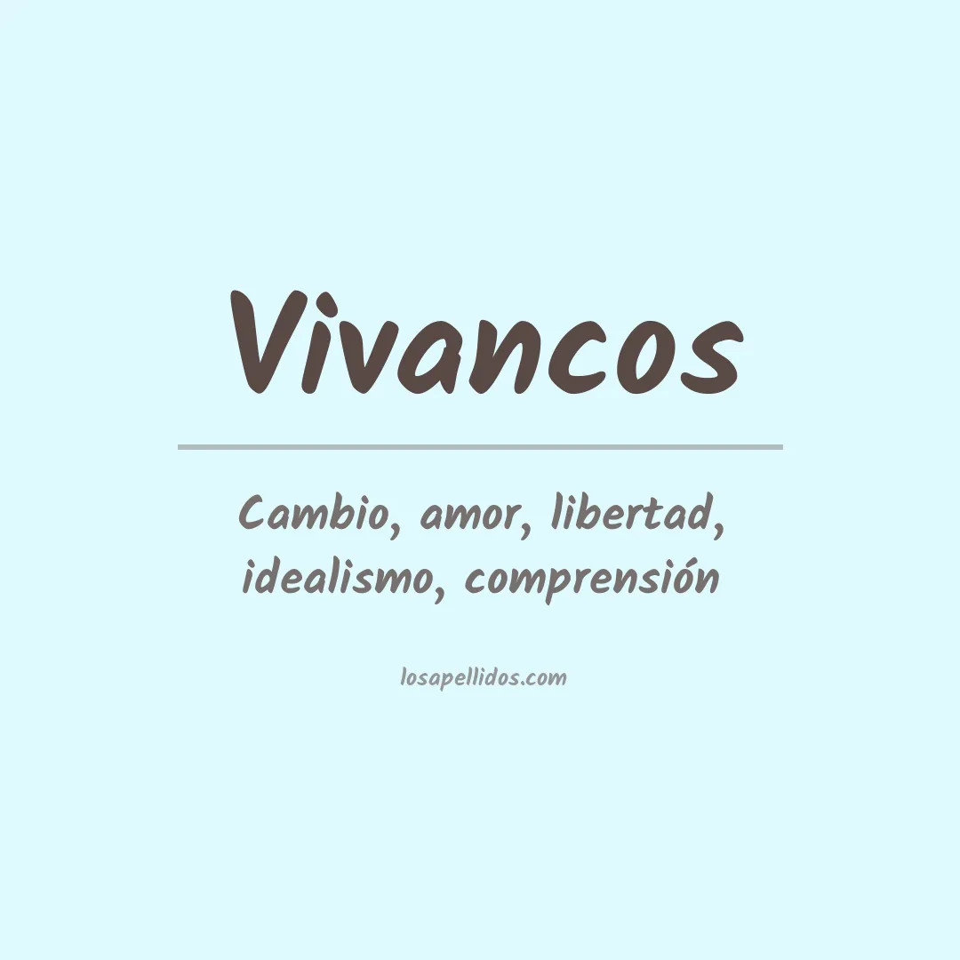 Apellido Vivancos