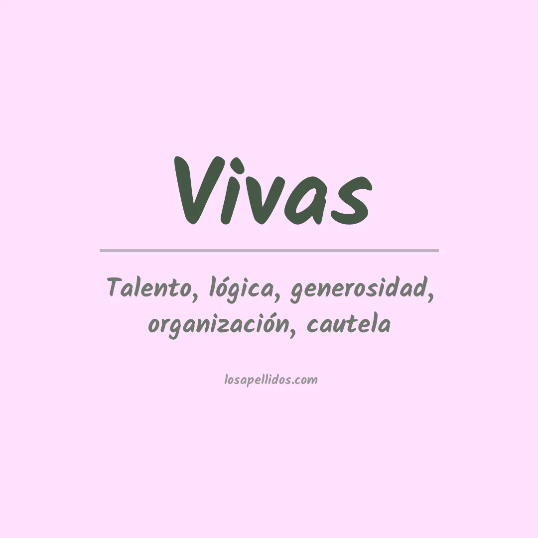 Apellido Vivas