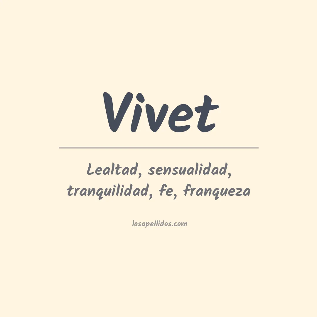 Apellido Vivet