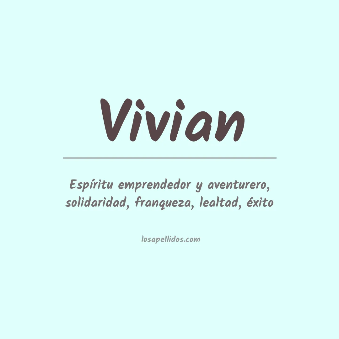 Apellido Vivian