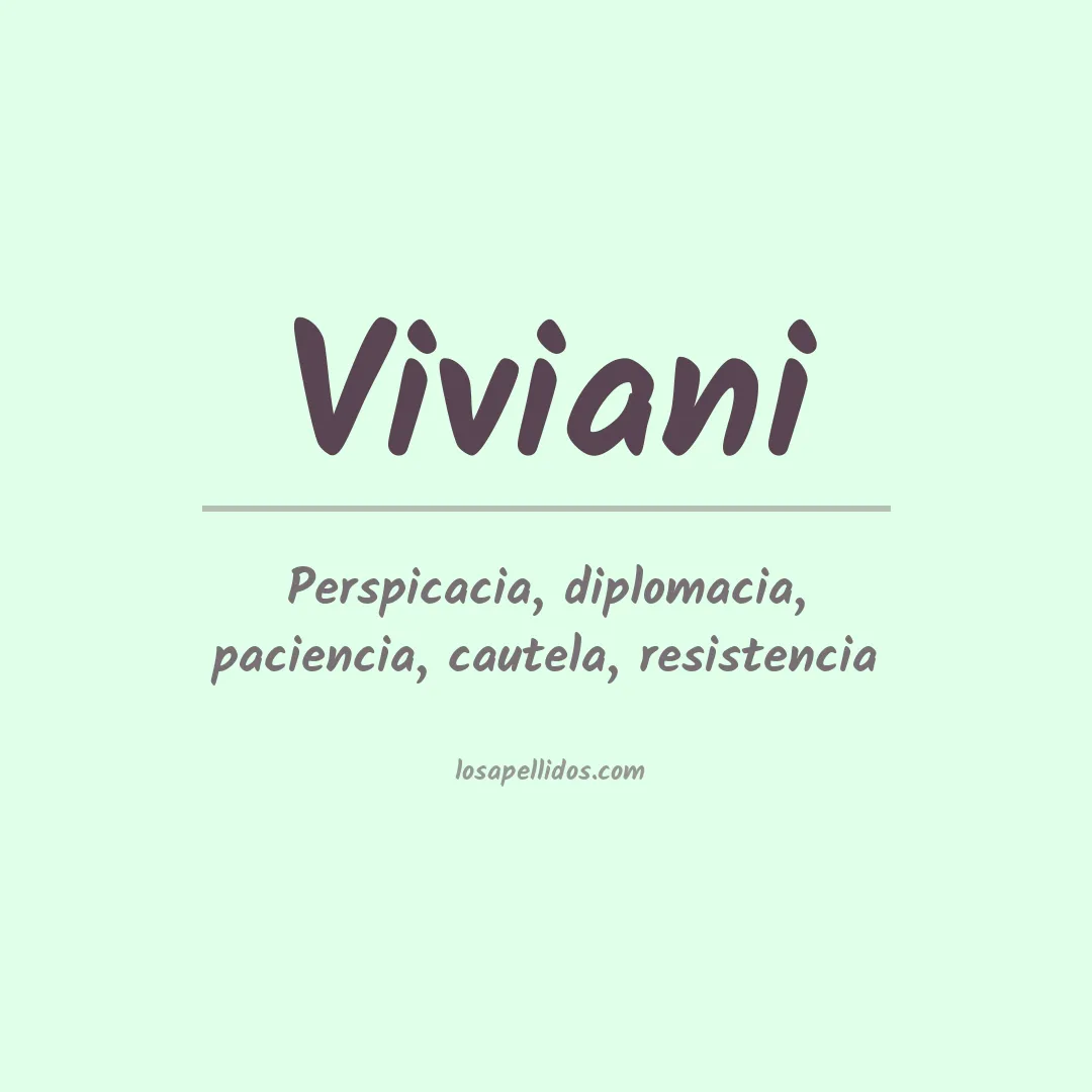 Apellido Viviani