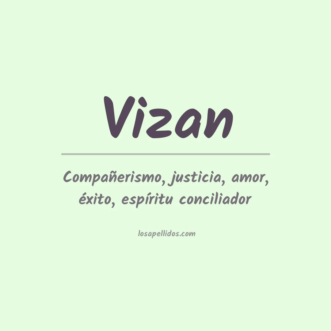 Apellido Vizan