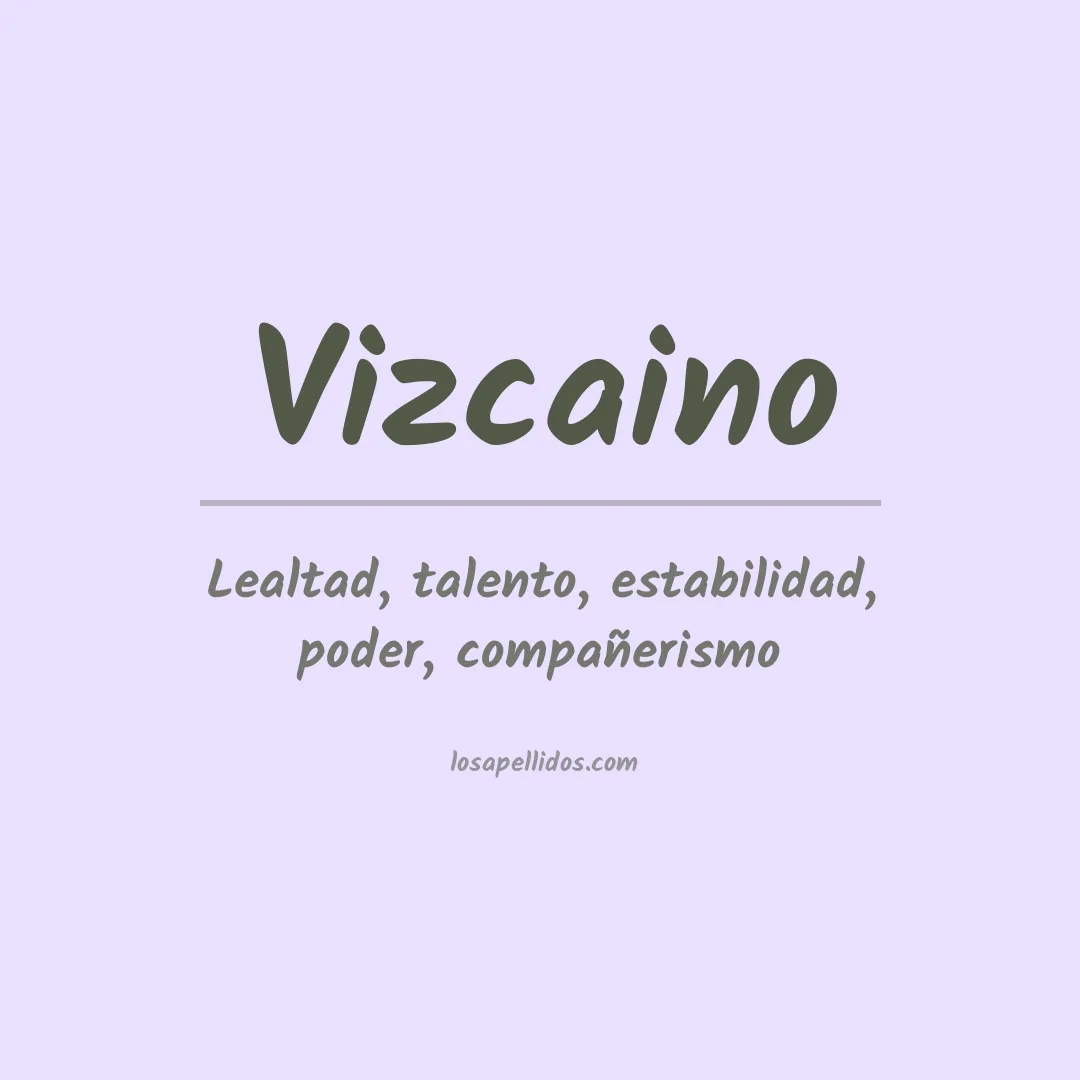 Apellido Vizcaíno