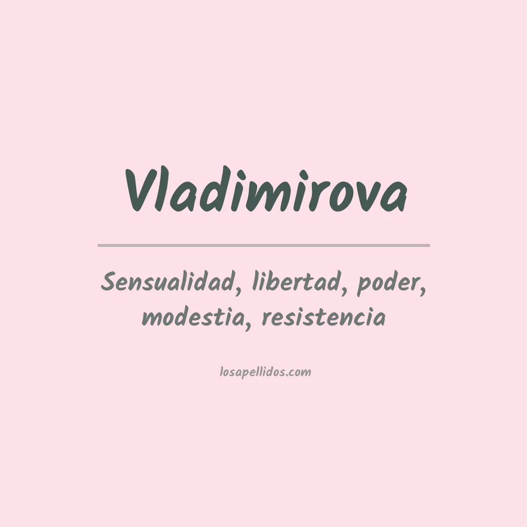 Apellido Vladimirova