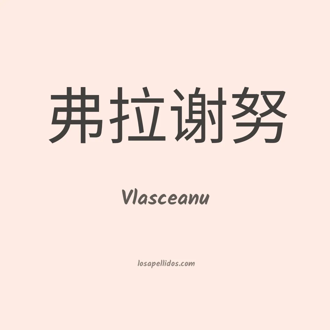 Vlasceanu en chino