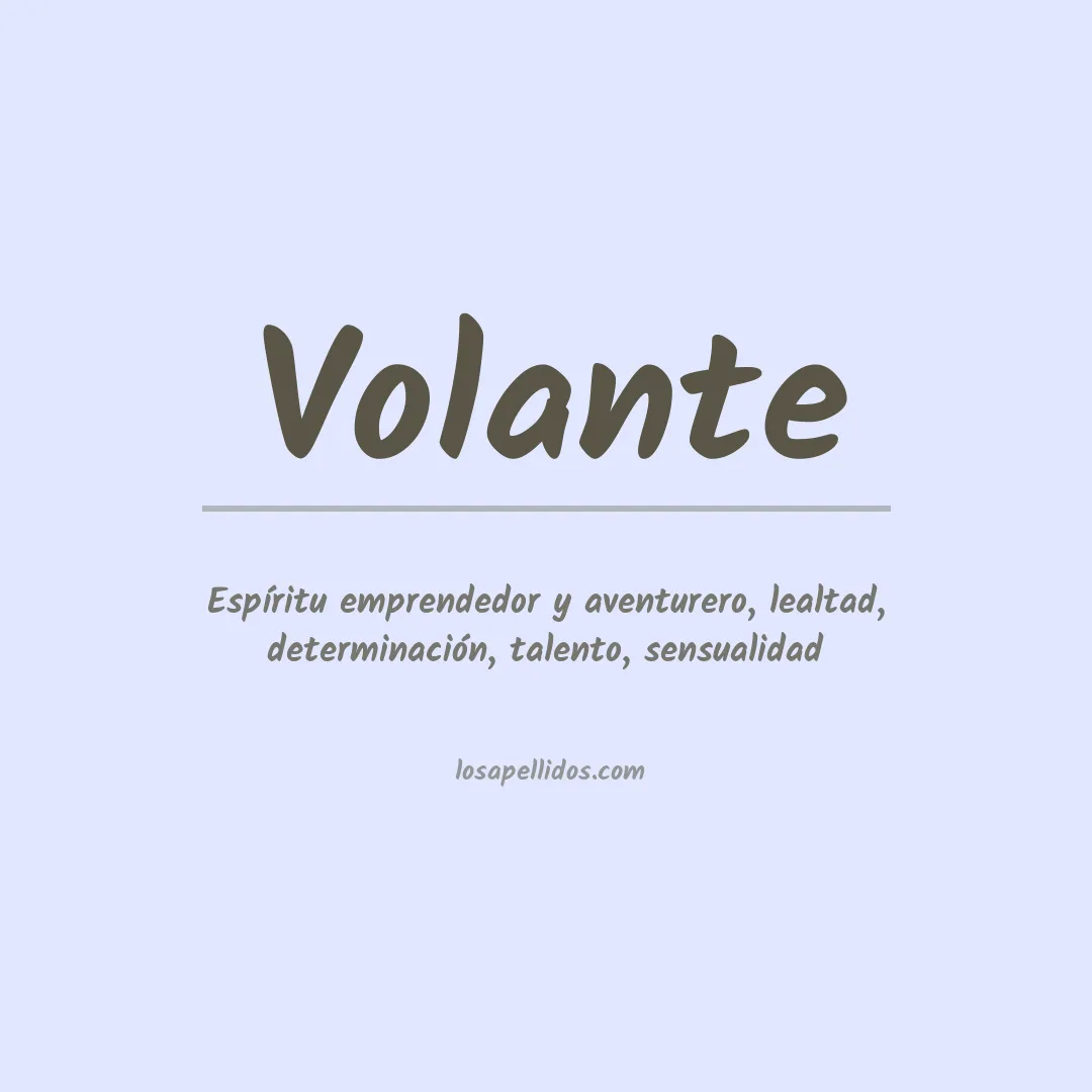 Apellido Volante