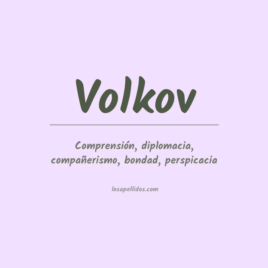 Apellido Volkov