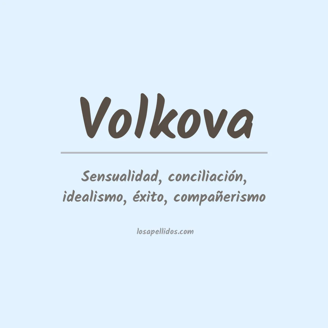 Apellido Volkova