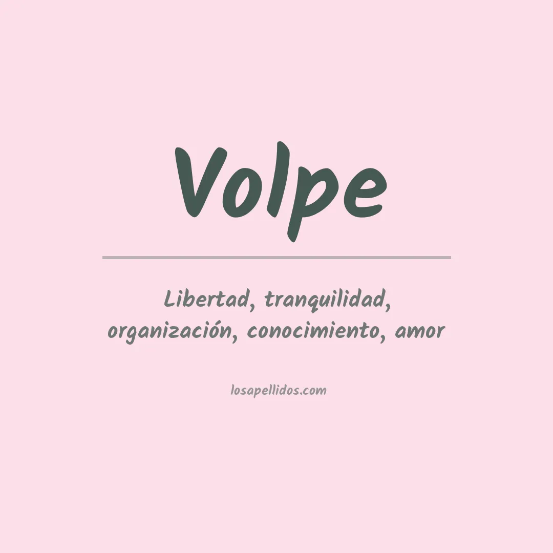 Apellido Volpe