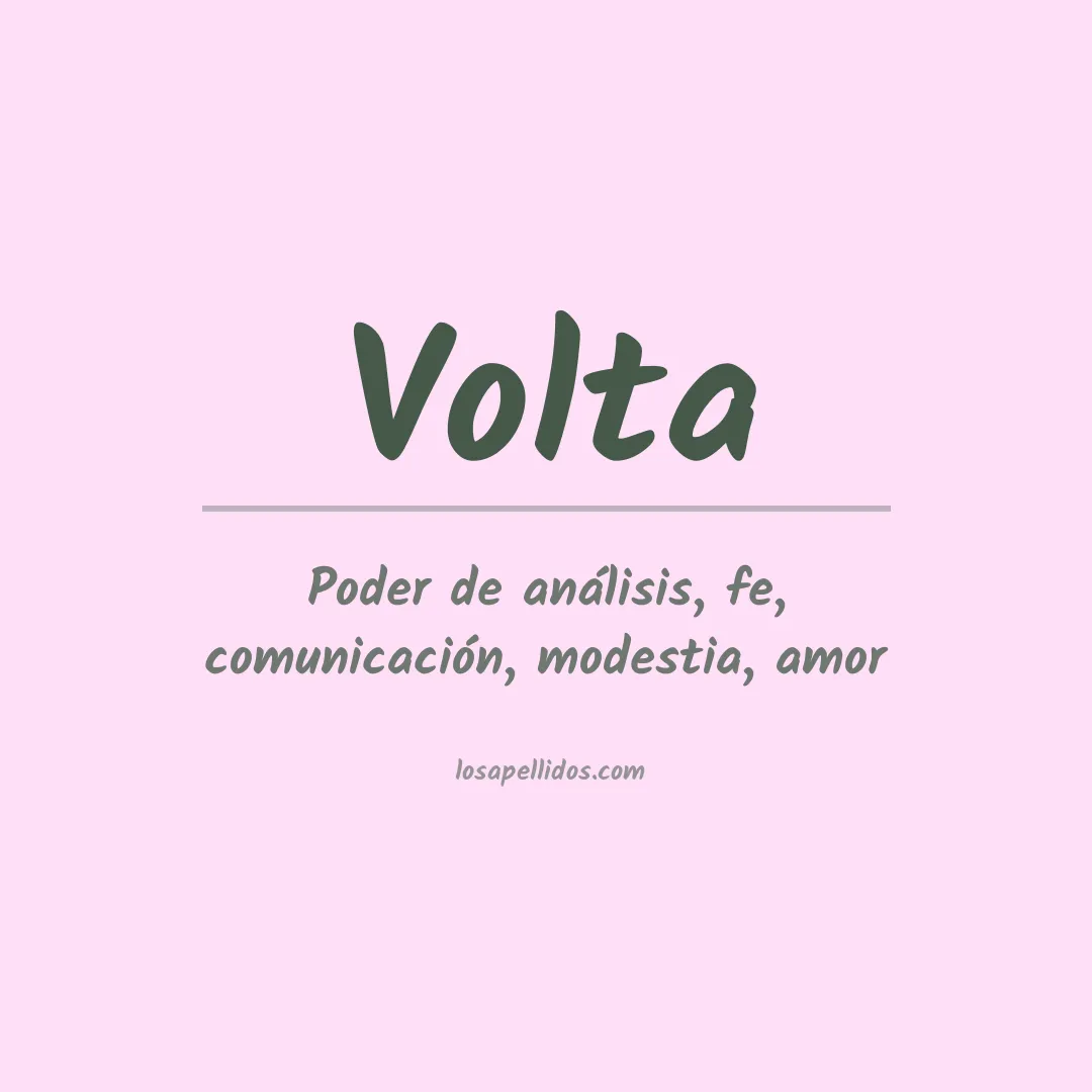 Apellido Volta