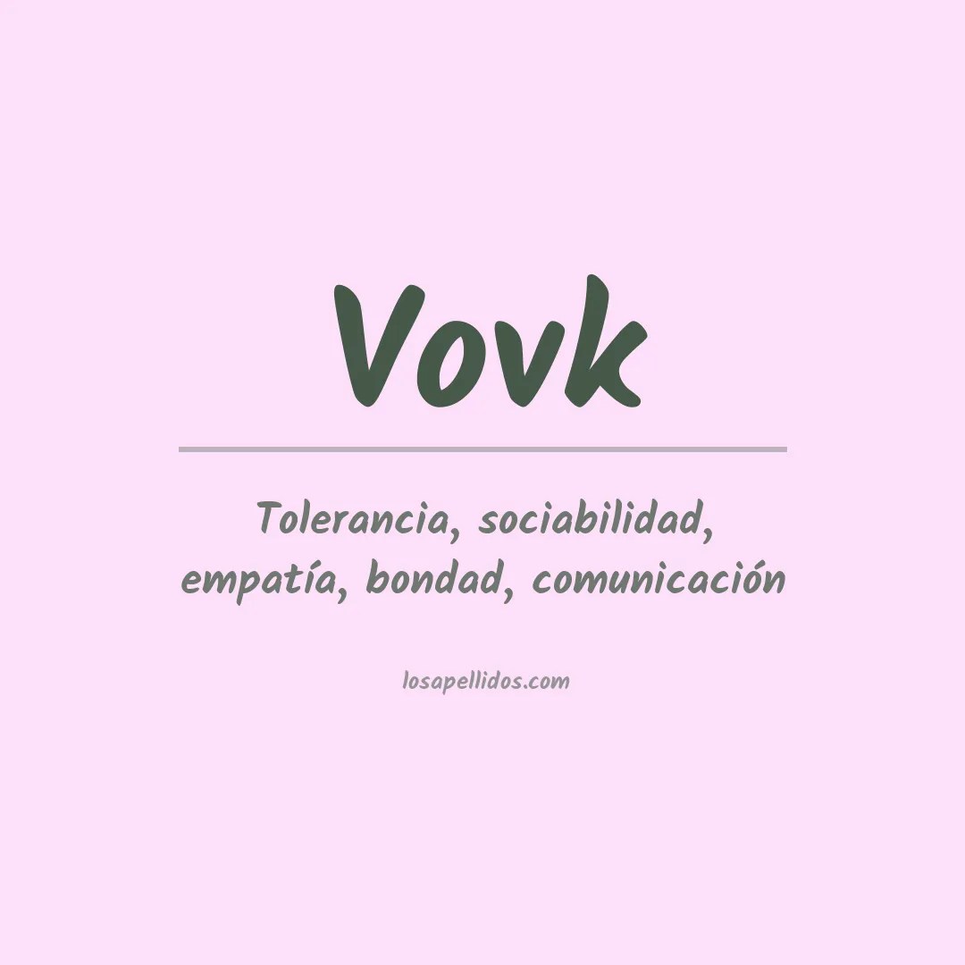 Apellido Vovk