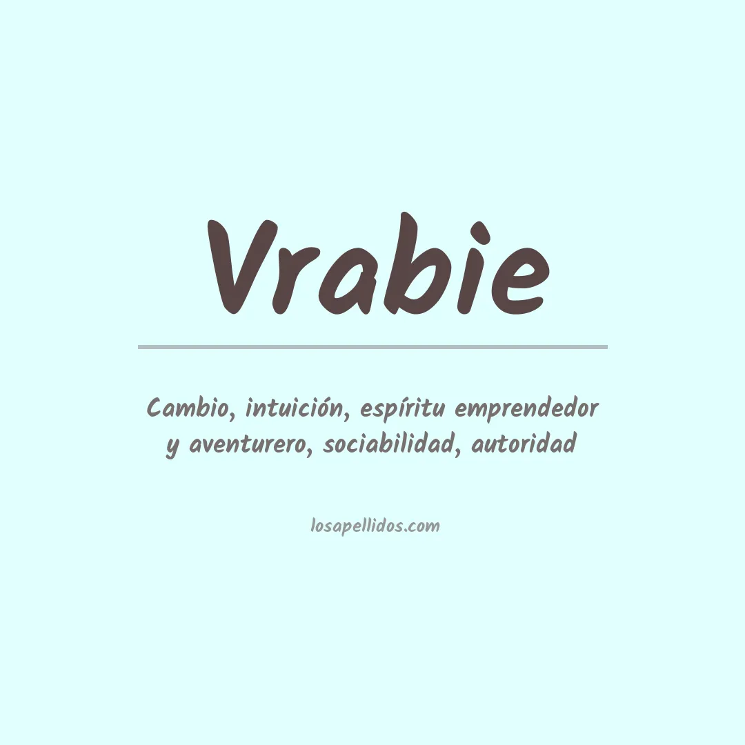 Apellido Vrabie