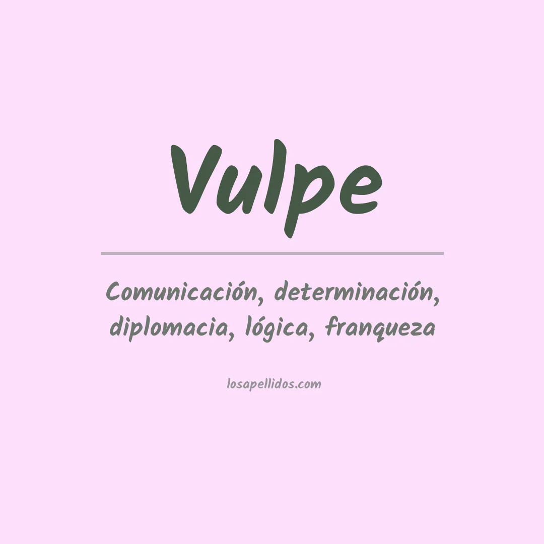 Apellido Vulpe