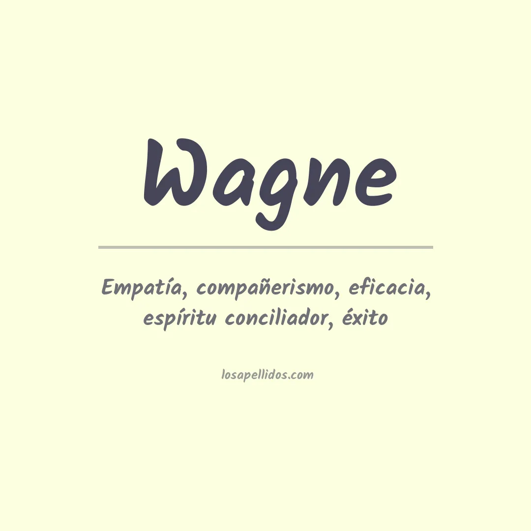 Apellido Wagne