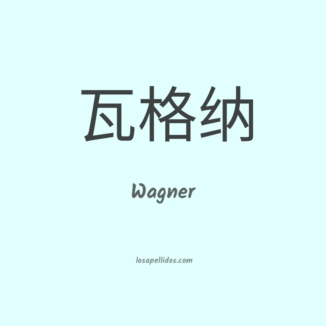 Wagner en chino