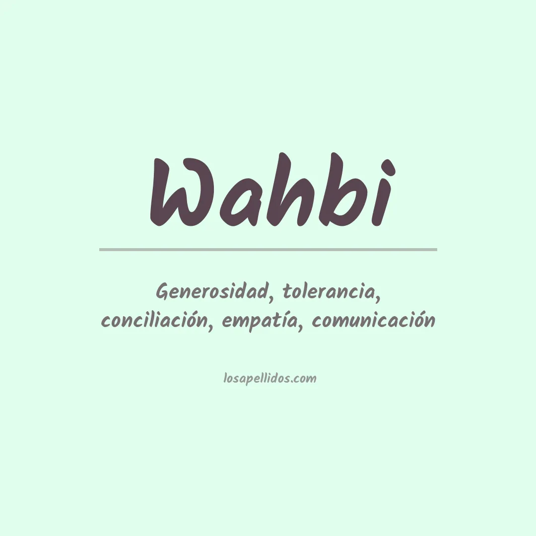 Apellido Wahbi