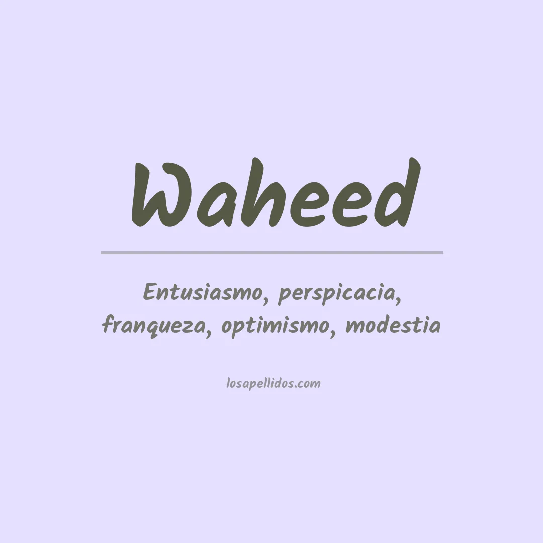 Apellido Waheed