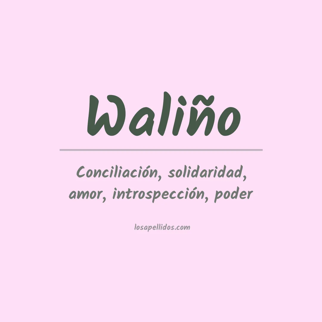 Apellido Waliño