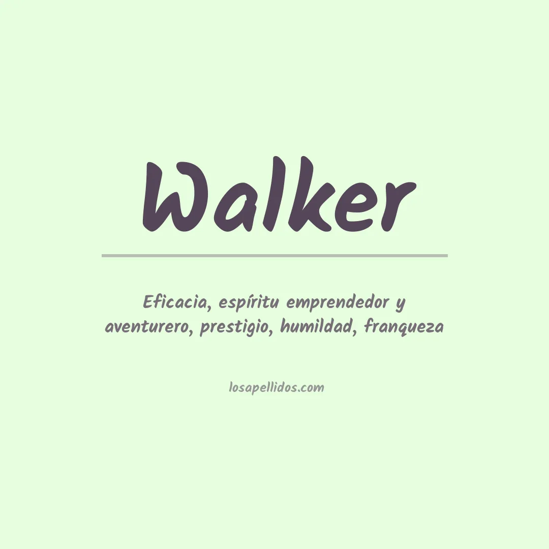 Apellido Walker