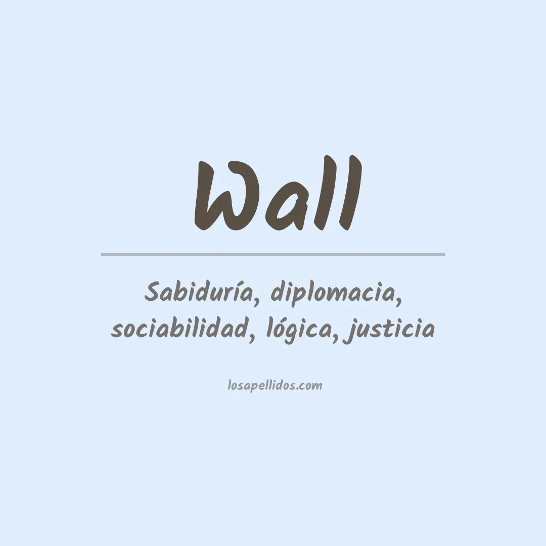 Apellido Wall