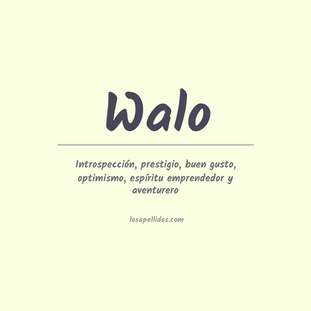 Apellido Walo