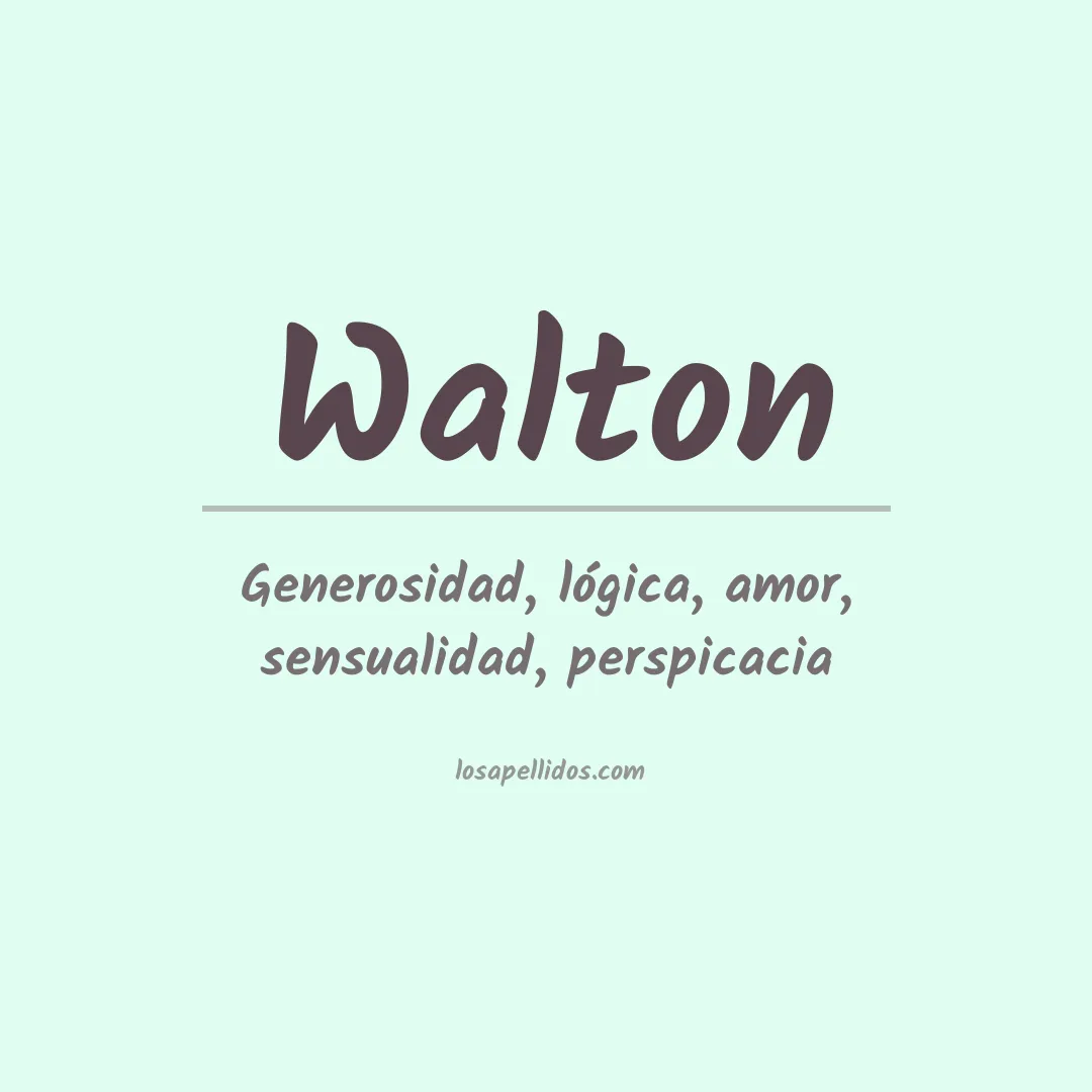 Apellido Walton