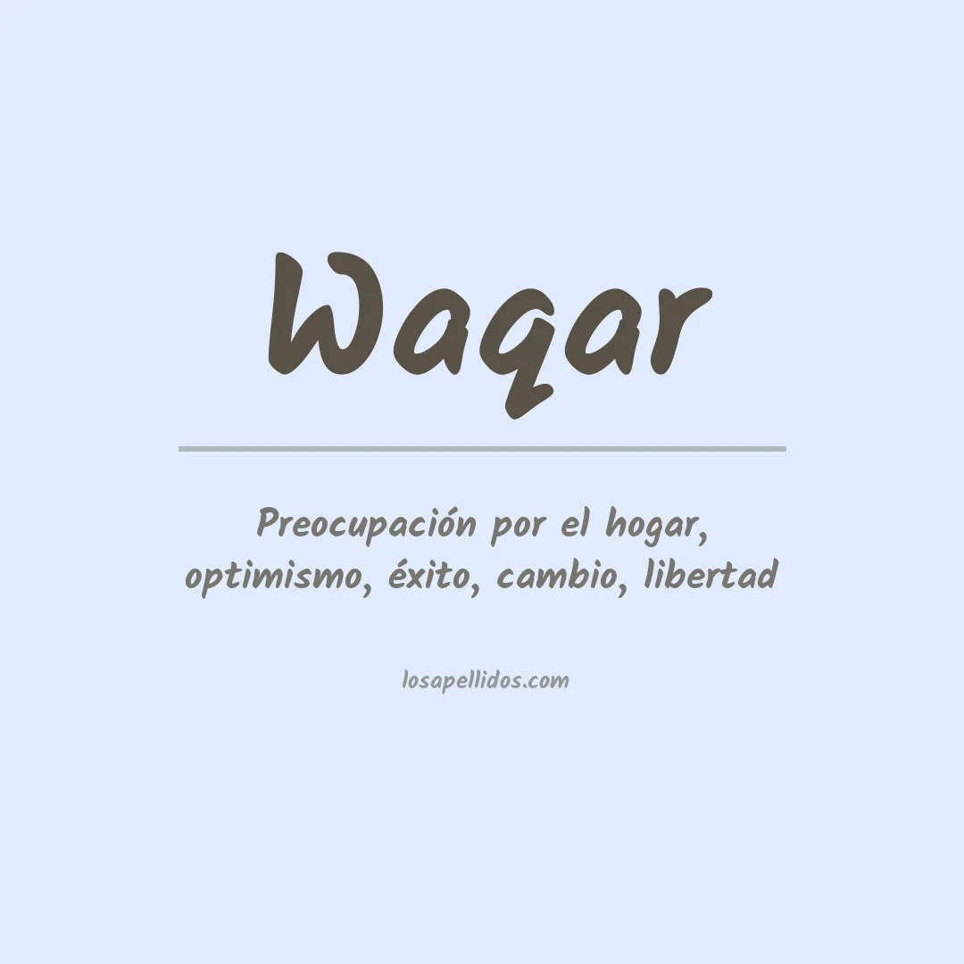 Apellido Waqar
