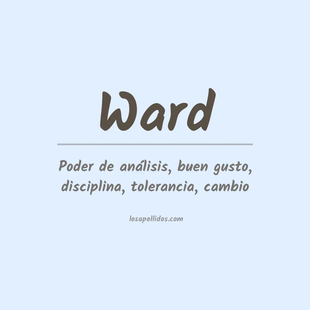 Apellido Ward