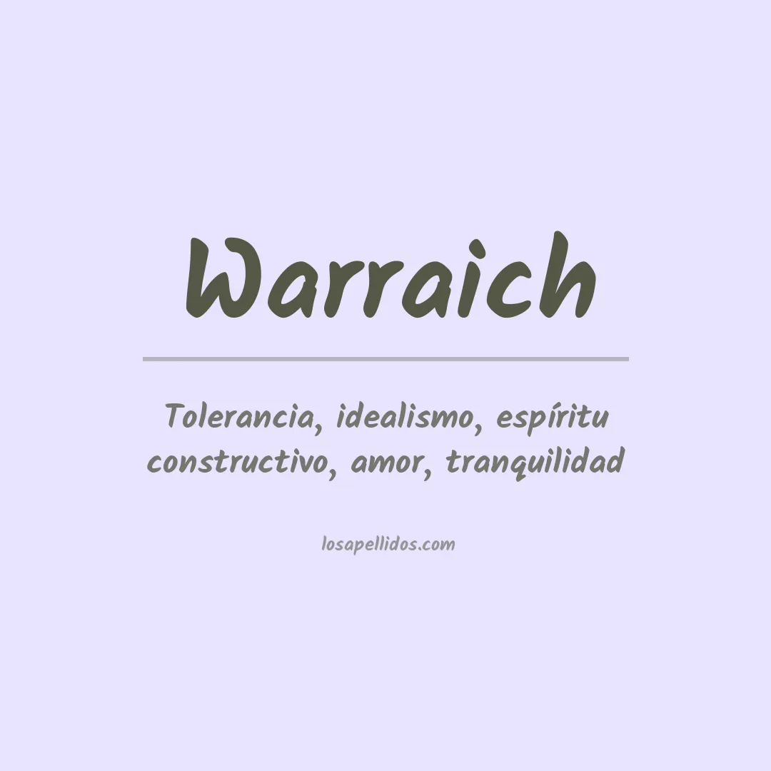 Apellido Warraich
