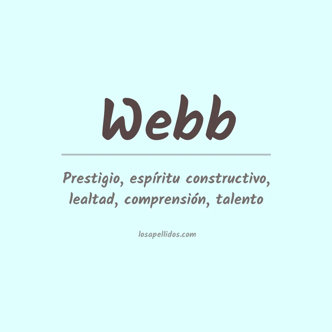 Apellido Webb