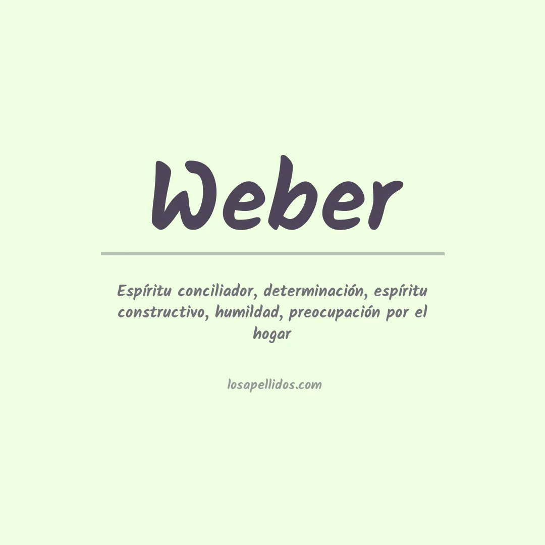 Apellido Weber