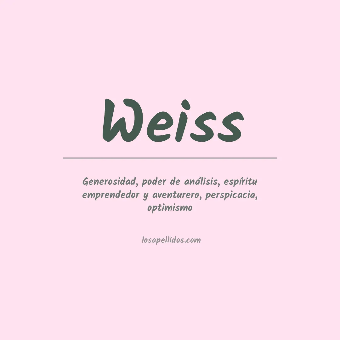 Apellido Weiss
