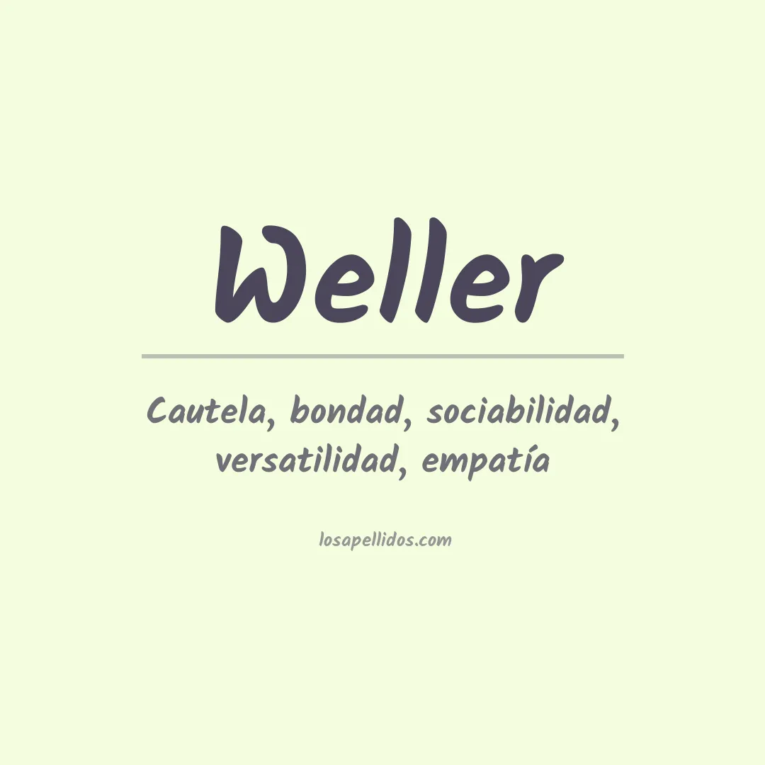 Apellido Weller