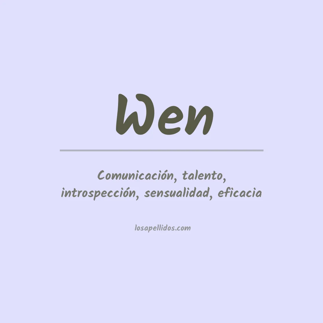Apellido Wen