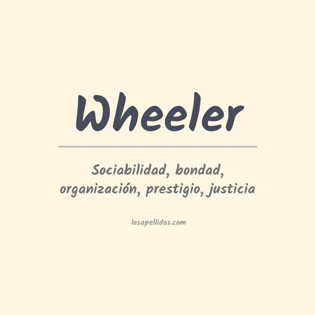 Apellido Wheeler