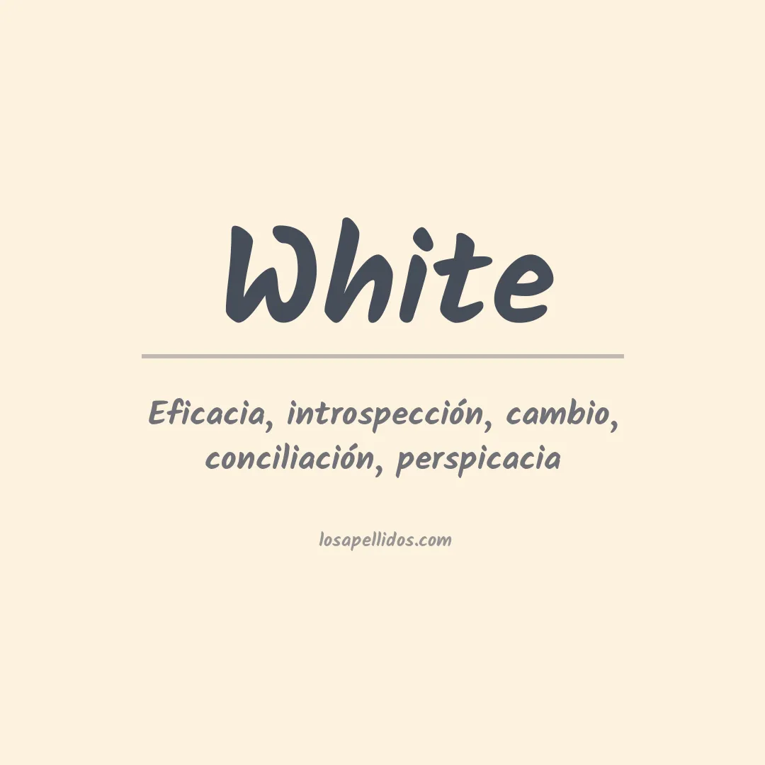 Apellido White
