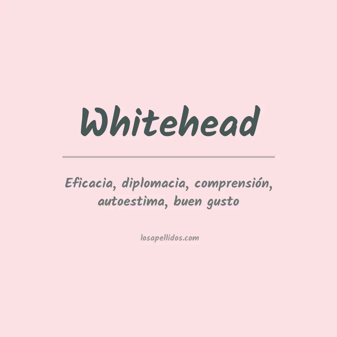 Apellido Whitehead