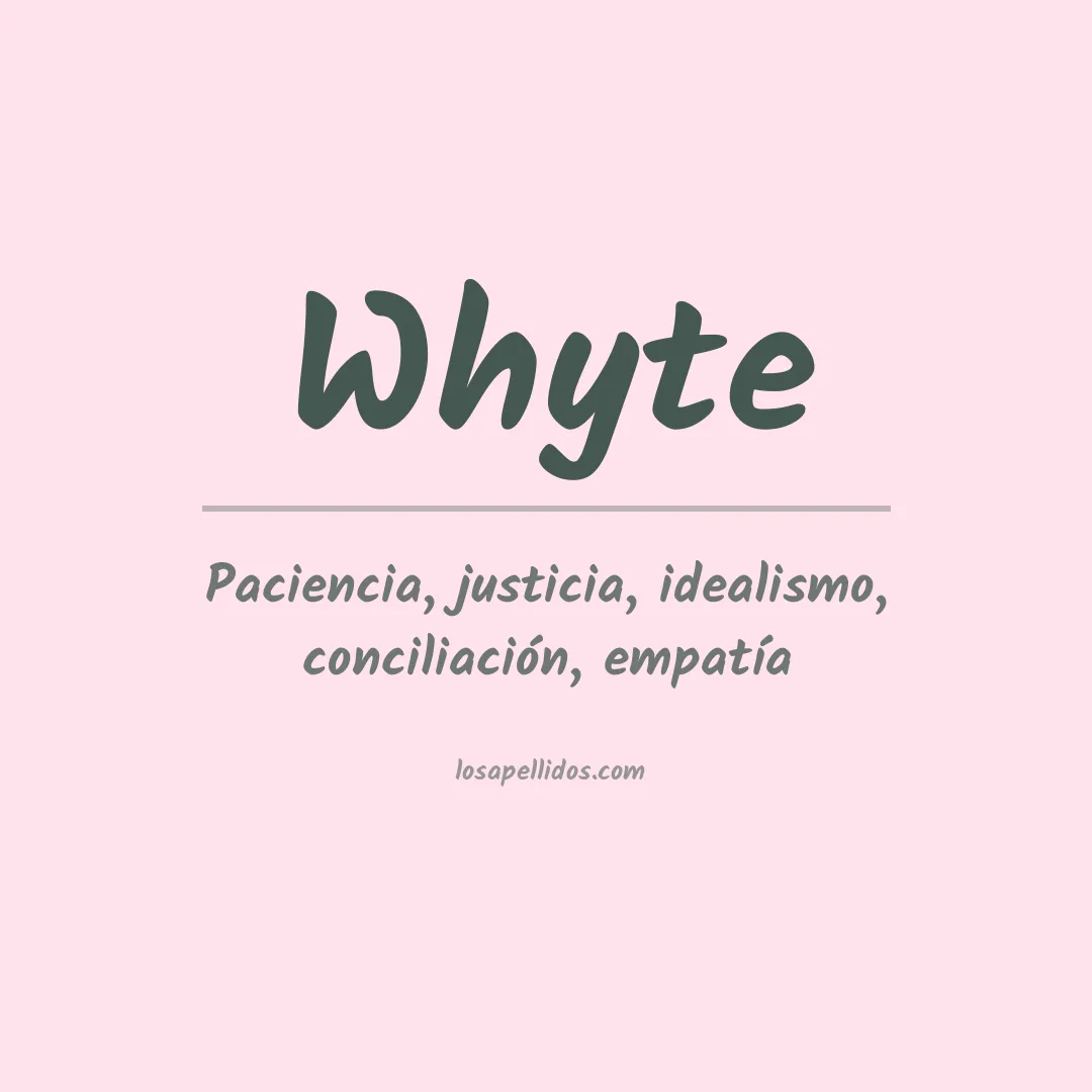 Apellido Whyte