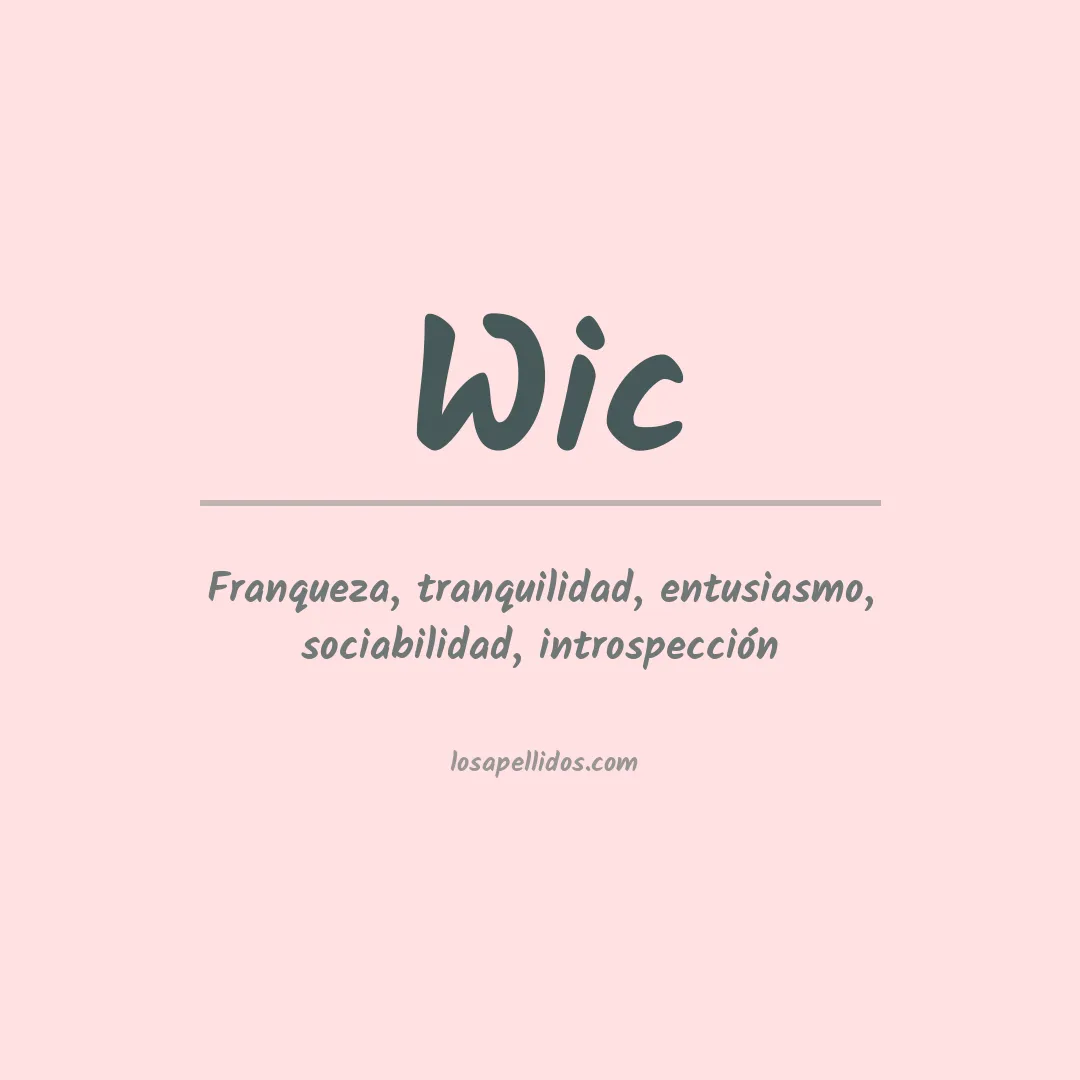 Apellido Wic