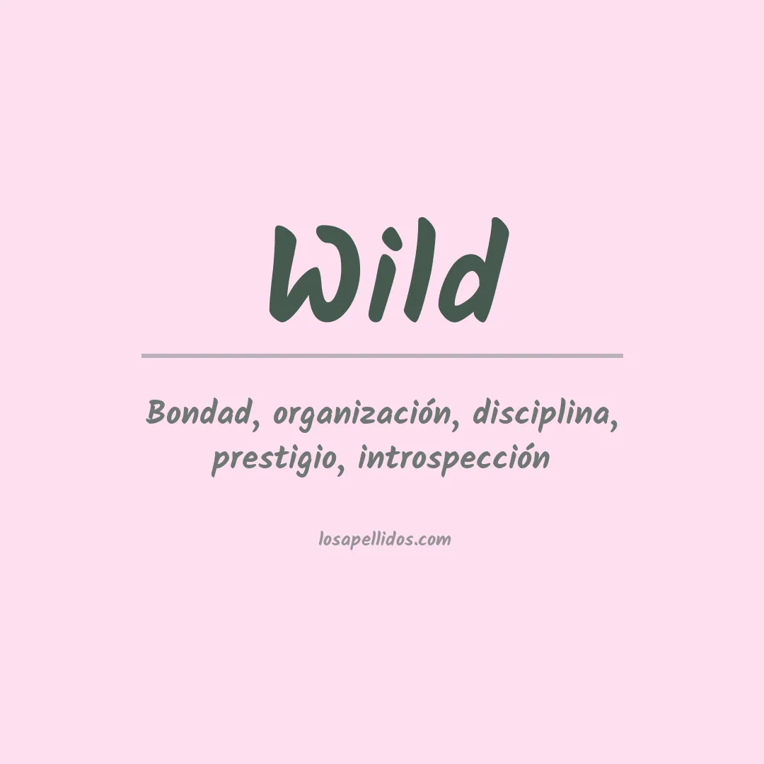 Apellido Wild