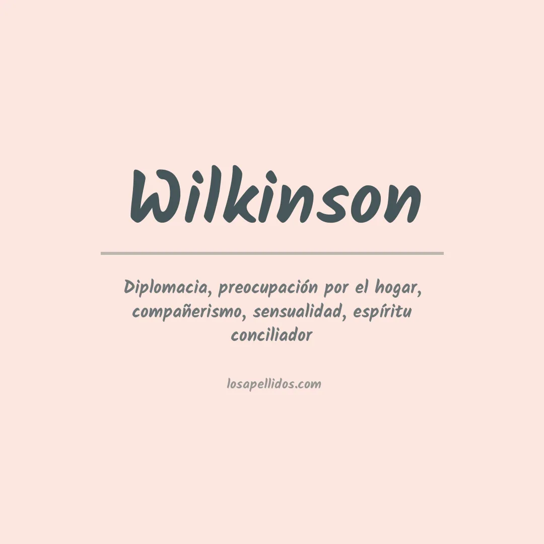 Apellido Wilkinson
