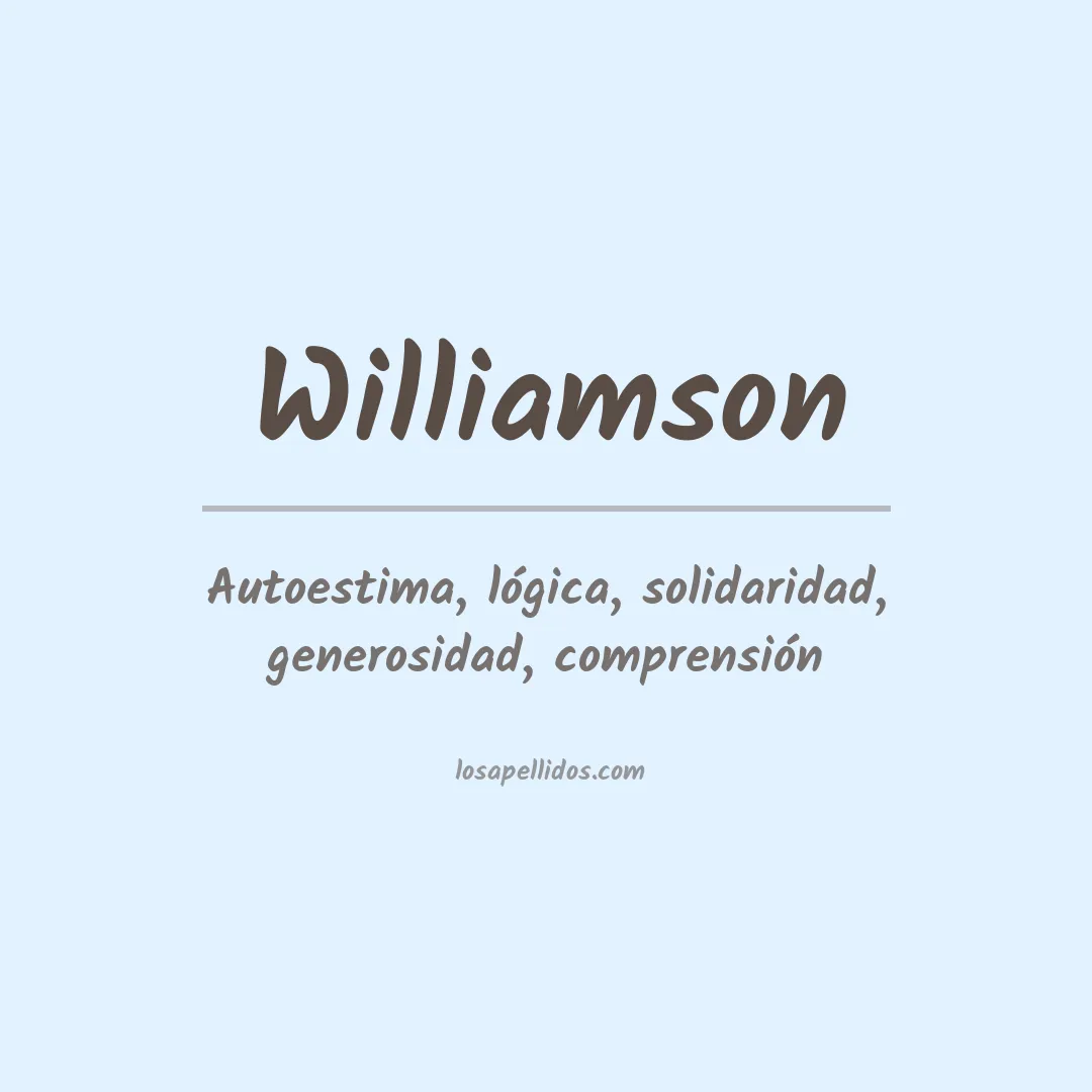Apellido Williamson