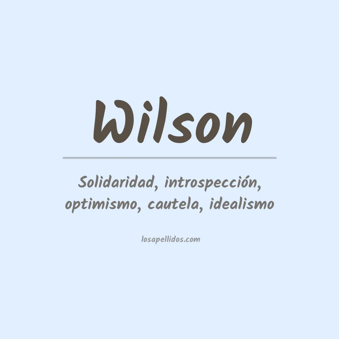 Apellido Wilson