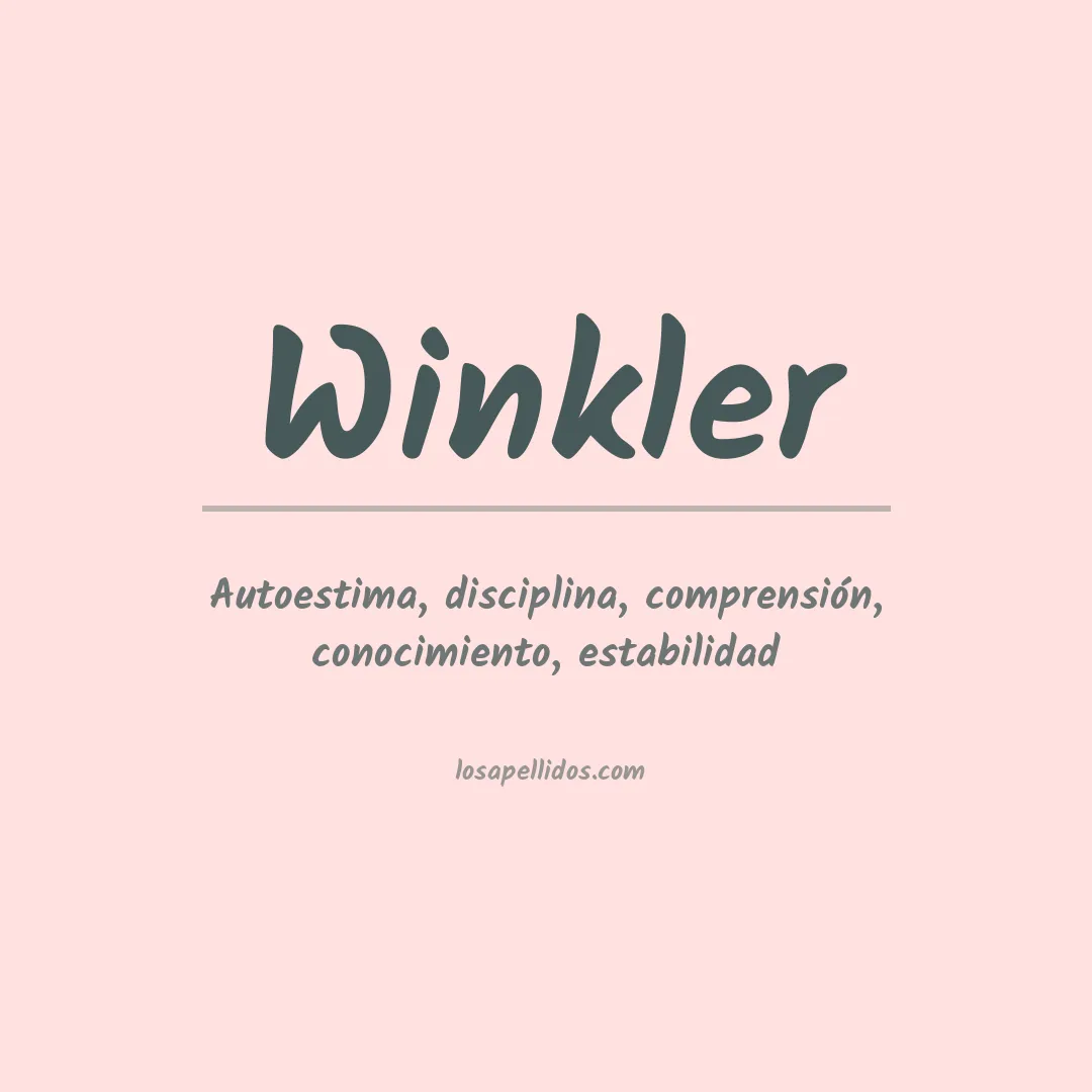 Apellido Winkler