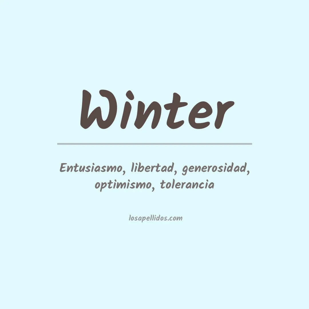Apellido Winter