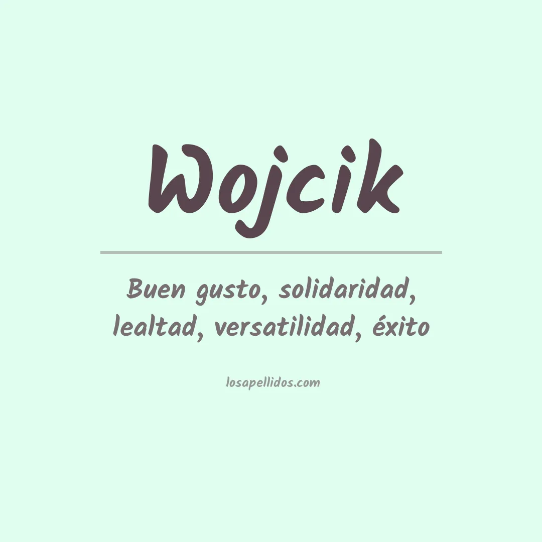 Apellido Wojcik