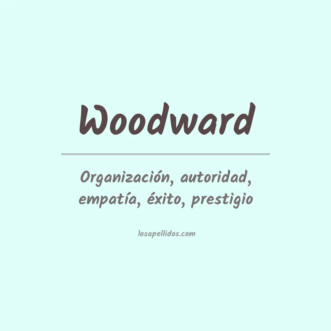 Apellido Woodward